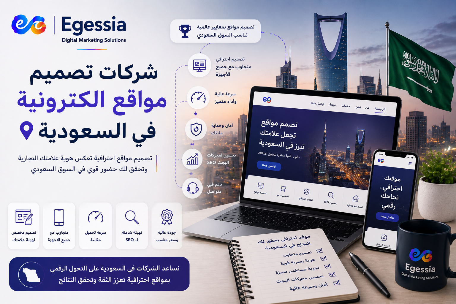  شركات تصميم مواقع الكترونية في السعودية
