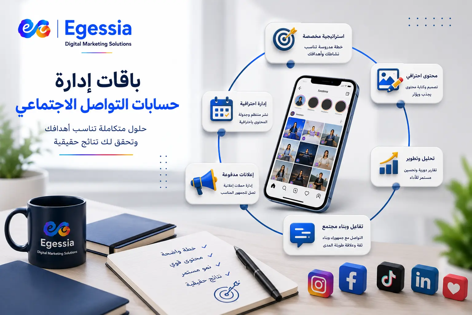 باقات ادارة حسابات التواصل الاجتماعي 
