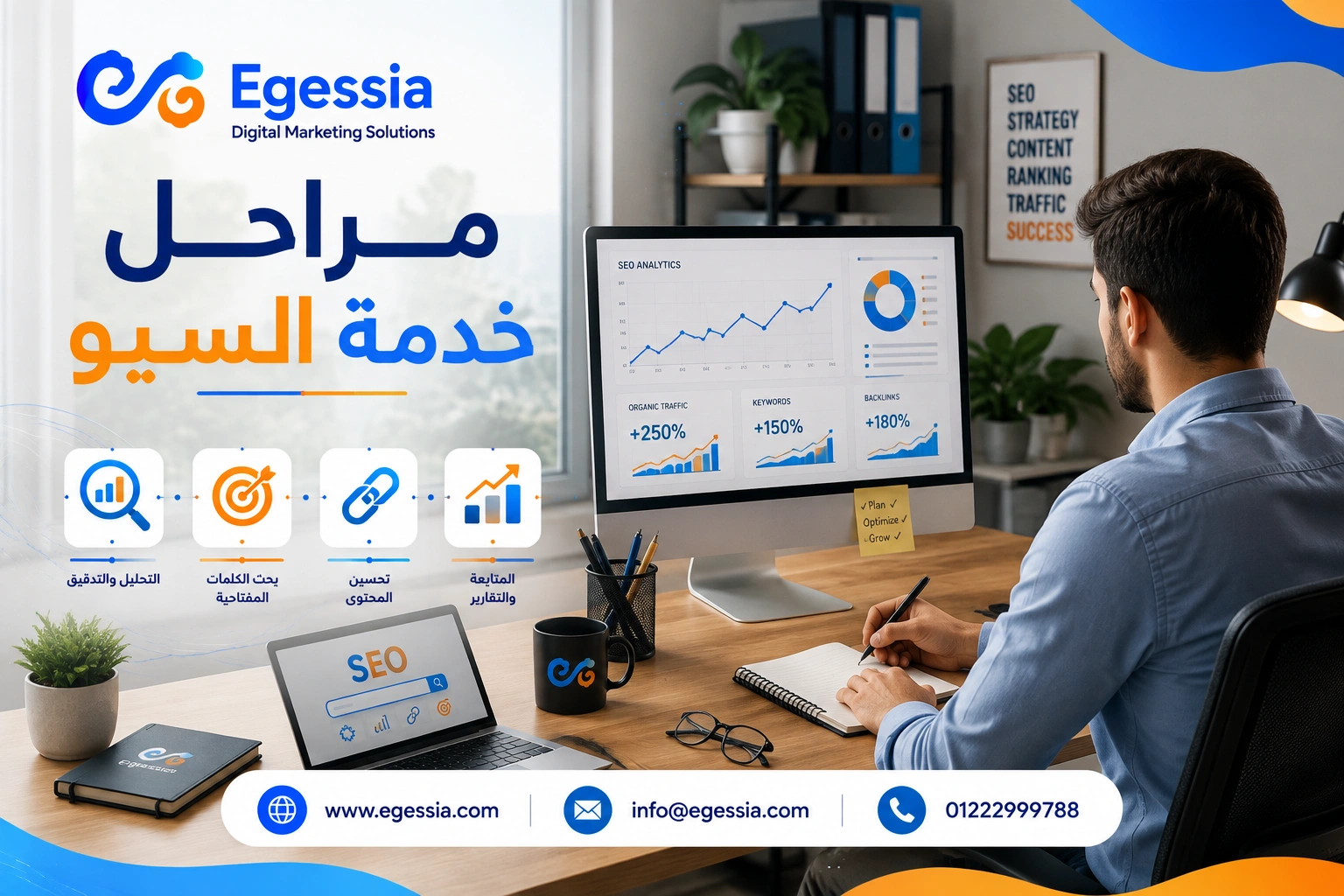 مراحل خدمة السيو